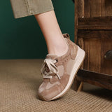 Layer Of Cow Skin Retro Sports Casual Shoes Single Shoes 2025 Spring And Summer New Leather Soft-Soled Forrest Shoes Old Dad