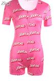 Women Sexy V-Neck Bodycon Bodysuit Casual Printed Button Sleepwear Jumpsuit Shorts Romper Leotard Sexy Ladies Summer Pajamas