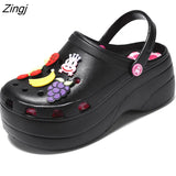 Summer Women Slippers Platform Fashon Outdoor Garden Shoes Female Pool Sandals Bathroom Flip Flops Mules Beach
