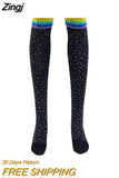 Glitter Over Knee Long Boot Fashion Women's Rhinestones Socks Sexy Thigh High Knee Socks Long Stockings