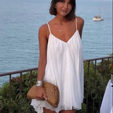 Women's Clothing Explosion Ponpony Hundtering Hem Sexy Bare Back V-Neckless Sling