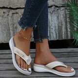 Zingj New Metal Buckle Beach Slippers Women's Casual Sandals