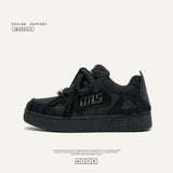 Shoes To Destroy The Aesthetic Series Of Black Samurai Bread Shoes Trend Low-Sing Shoes Men's And Women's Shoes The Same Plate Shoes Men's Shoes Men's