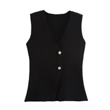 Color Knitted Vest Fashion Leisure 2025 New Women's