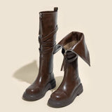 Boots Female Knight Boots 2025 Autumn New British Style Mei Lad Explosion Thin High-Valve