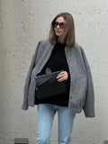 New 15 Color Loose Casual Jacket Street Y2K Collar Dark Buckle Coat Female