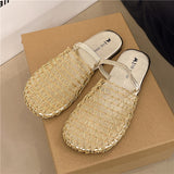 Red Fishing Net Sandals Women Summer New Wear Seaside Holiday Hollow Sexy Breathable Cool Drag