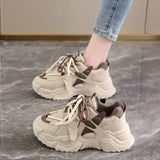 Ancient Dad Shoes Women In The Autumn Of 2025 New Mesh Breathable Increase Women's Shoes Port Wind Low Help Sports Leisure