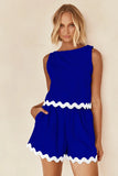 Zingj Spring And Summer 2024 Comfortable Casual Solid Color Sleeveless Shorts Set