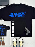 Street Pistol Trend New Front And Rear Printing T-Shirt Gothic High Street Short-Sleeved Round Collar