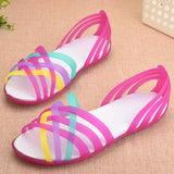 Shoes Women Sandals Clear Shoes transparent shoes Peep Toe Sandalia Feminina Beach Shoes Ladies Slides Sandalias