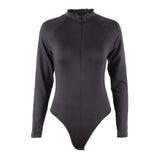 Zingj Hot Style Solid Color Slim Round Collar Half Cardigan Bottom T Shirt Female Winter Jumjoined