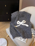 Knit Bow Vest- Outfit