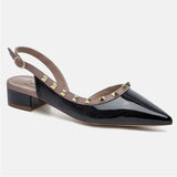 Nude Little Scented Single Shoes Women 2025 New Rivet Hollow Shoes Summer Skirt Wearing High Heel