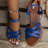 Zingj Size Summer 2023 New Shoes Fashion Flat Shoes Korean Version Sandals Roman Shoes Beach Shoes Women's
