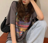 Motel Graphic Short Sleeve Oversized TeeOutfit