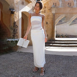 Women's Clothing 2025 Summer New Leisure Sleeveless Folding Sling Suit Dress Dress Dress Dress Dress
