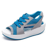 Summer New Rocking Women's Sandals Pine Cake Thick Soles With Sandals Beach Shoes 43