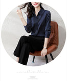 Senior Sense Stripe Shirt Female Light Ripe Wind Design Sense Minority Professional Temperament High-End Long Sleeve