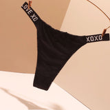Thong Trousers Women's Letter Ice Silk Without Trace 2025 New Sports Fitness Trousers Bow Shorts
