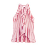 New Laminated Decorative Neck Collar Top