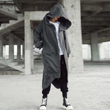 Loose Street Zipper Hooded Long Lining
