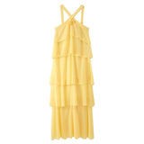 Women's Explosive Three-Dimensional Flower Trim Layer Chiffon