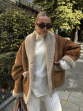 Autumn And Winter Women's Retro Fur Coat Collar Loose Fur Coat Women