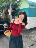 Xixi 13 Lines 2025 Spring New Word Three-Dimensional Flowers In Repair Knitted Sweater