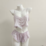 Pajamas Female Pyjamas New Summer Ice Sling Suit Pure Lust Lace Seduction Homewear