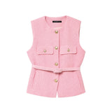 Women's Clothing Explosion Fashion With Belt Texture