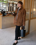 Brown Suede Overshirt- Outfit