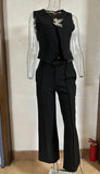 Zingj Summer Solid Color Button Design Slim Vest Vest Temperament Commuter Suit Female-Outfit