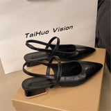 2025 New Flat-Bottomed Sandals Soft Leather Tip-To-Head Shallow Sandals Women's