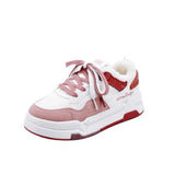 Winter Plus Velvet New Korean Version Of In Small White Shoes Female Students Warm Sneakers Casual Thick-Soled High-Heeled
