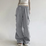 Solid Color Pocket Pleated SweatpantsOutfit