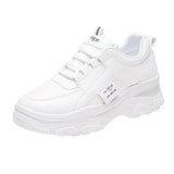 Dad Shoes Women's New Spring 2025 Small White Shoes Women's Loose Cream Soles Sneakers Female Version Of Student Thick-Soled Women's