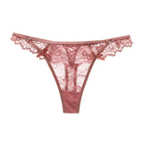 Triangle Hollow Lace Side Thong Lady Water Drill Hanging Cotton Crotch Trousers