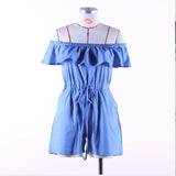 Straight Hair Women's Summer Dress New One-Word Flying Flying Sleeve With Lotus Leaf Side Pocket