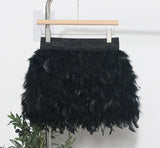 Real Shooting Feather Dress Small Pony Short Skirt Birthday Dress Dress Princess Short Dress