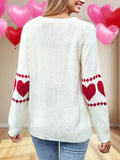 And Winter New Sweater Women's Long-Sleeved Elbow Love Collar Collar Knitted