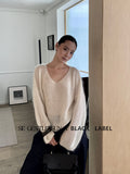 Xixi 13 Lines 2025 Autumn Black Label In Temperament Elegant Mare Knitted Sweater