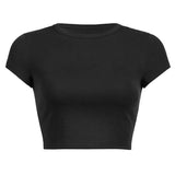 Zingj Women's DIY New Women's Summer Solid Color Short Acceptable With