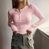 Autumn And Winter Wishebay Women's New Button Ribs Knitted