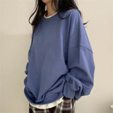 Solid Color Oversized SweatshirtOutfit