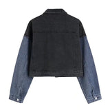 Retro Patchwork Denim JacketOutfit