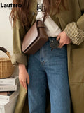 Spring Autumn Long Loose Casual Chic Trench Coat for Women Turn-down Collar Pockets Single Breasted Korean Fashion