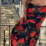 Print Suspender Dress Spring And Summer 2023 New Ins Style Fresh Pastoral Style Long