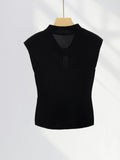 Zingj Is Super Thin New Chinese Style Jacket Female Collar Small Sleeve T Shirt Red Rose Hollow Out Sweater