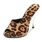 Zingj Sexy Super Heels 11CM High Nightclub Clear Slippers Sex Shoes Plus Size